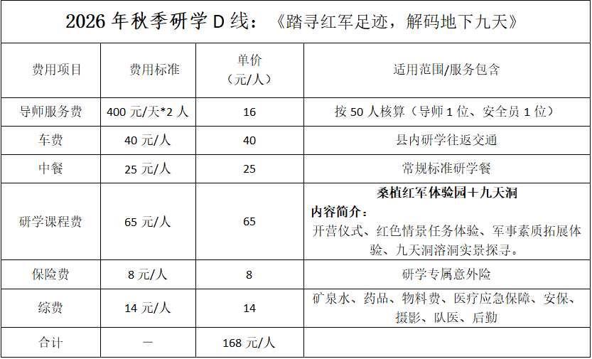 桑植县发布2026年秋季研学线路【内附具体线路】
