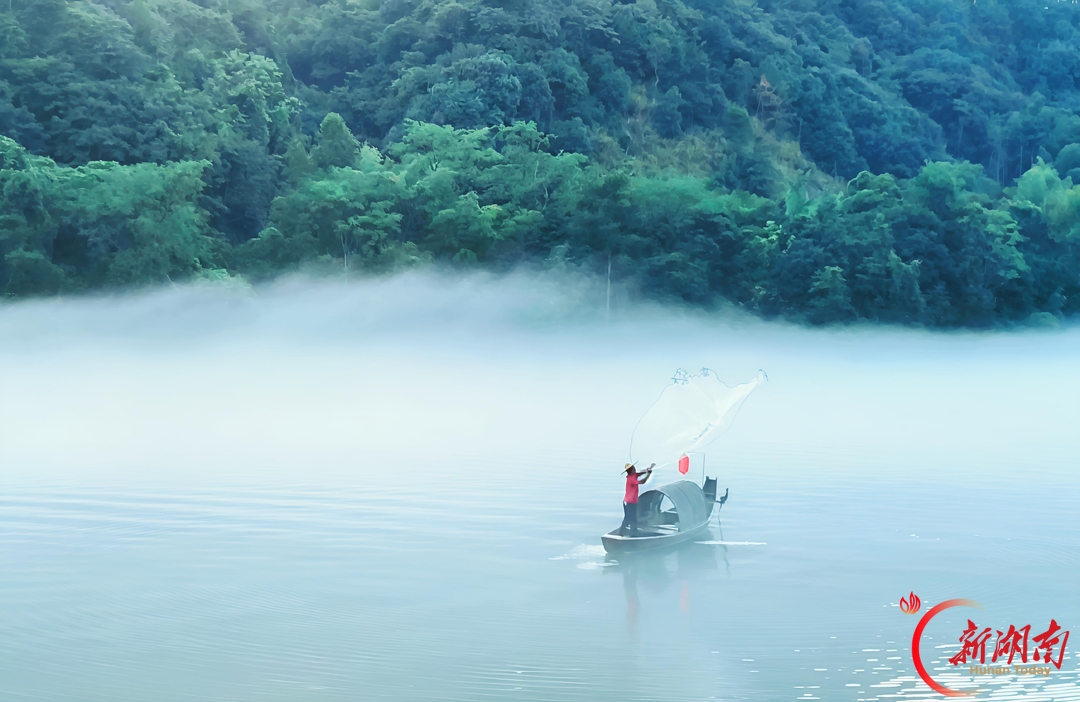 青春合伙人丨雾漫东江:赴一场郴州清晨的山水之约