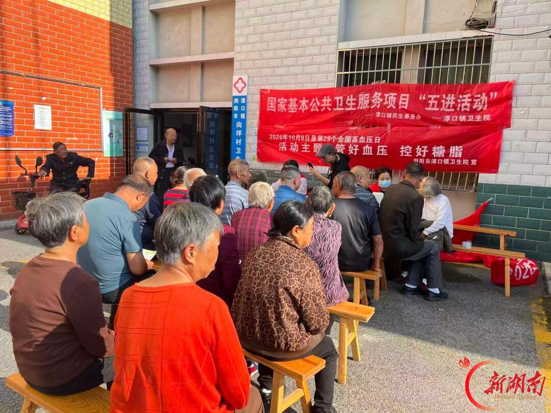 浏阳市淳口镇卫生院开展健康科普进乡村活动