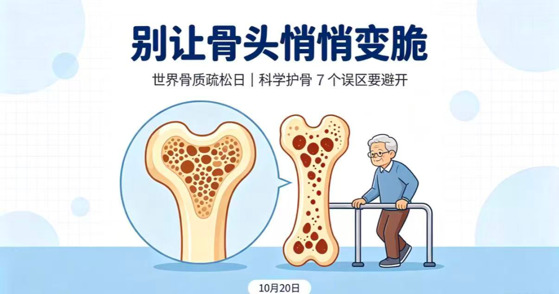 世界骨质疏松日丨避开7个误区,别让骨头悄悄变脆