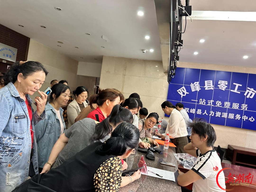 金秋送岗惠民生 精准服务促就业双峰县人社局常态化招聘会暖助群众就业