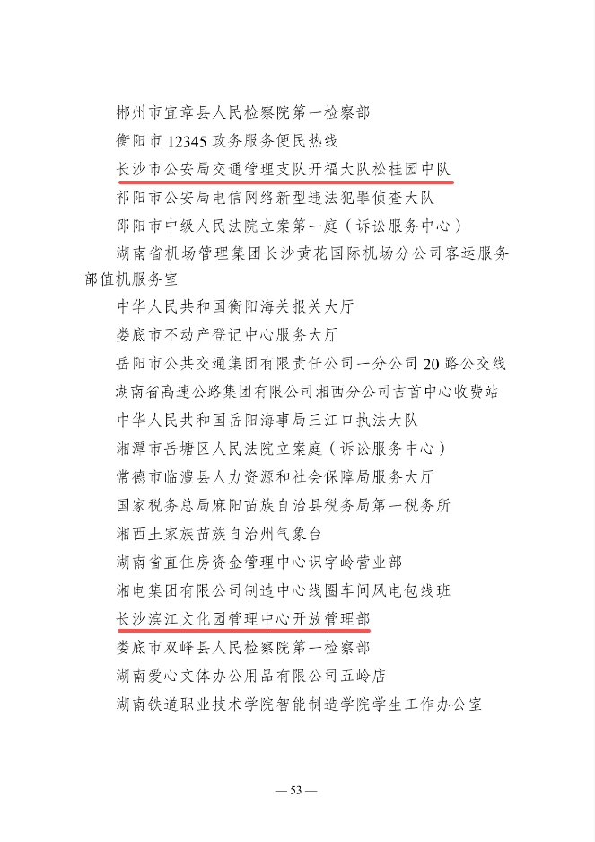第22届全国青年文明号拟命名集体公示!开福区7个集体入围