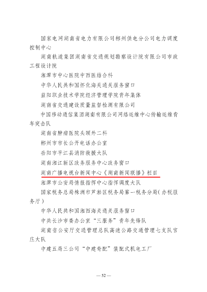 第22届全国青年文明号拟命名集体公示!开福区7个集体入围