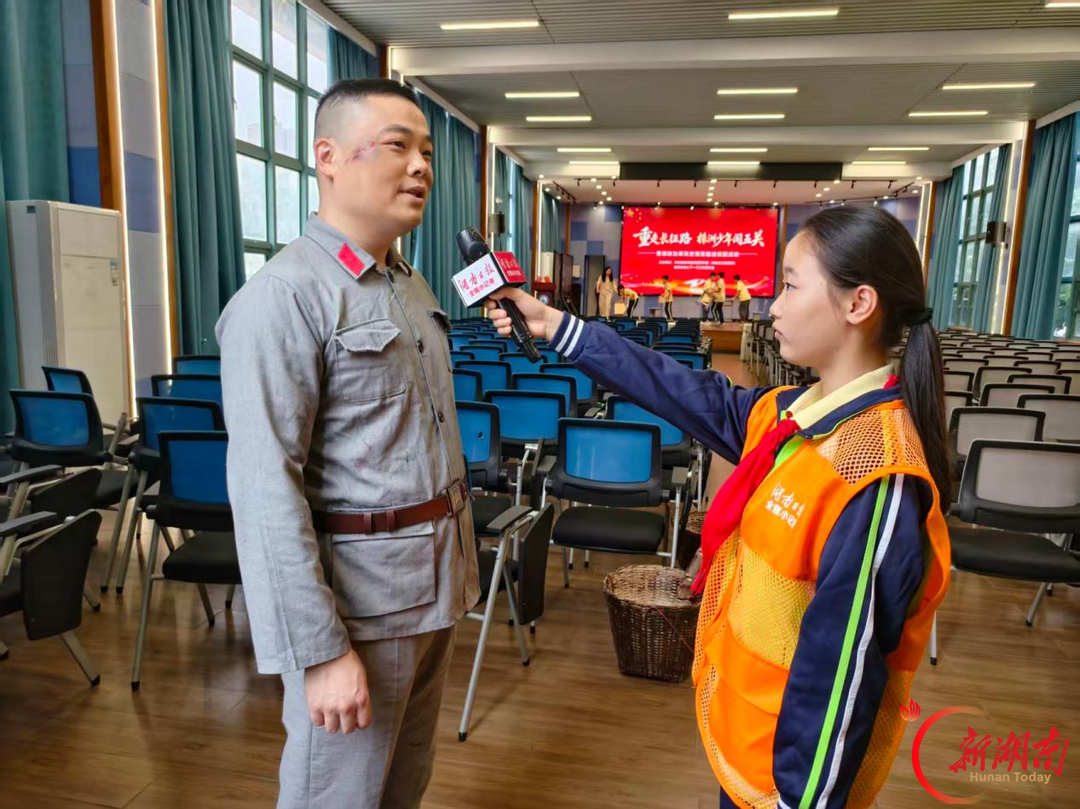 小记者在现场｜五关烽火映初心——“强国复兴有我”党史情景剧走进株洲市天元区白鹤学校