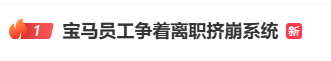 “宝马员工争着离职挤崩系统”,补偿金最高487万元