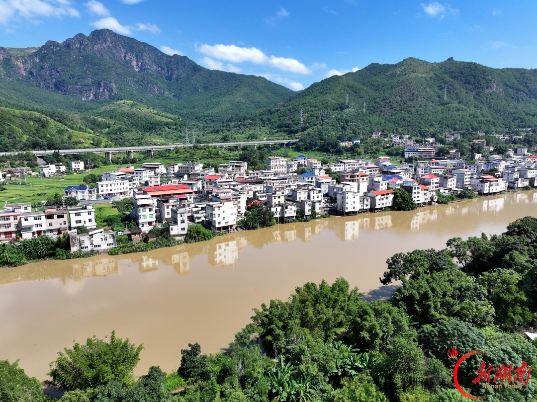 8月30日，上杭县旧县镇石圳村鸟瞰图。湖南日报全媒体记者 唐俊 摄