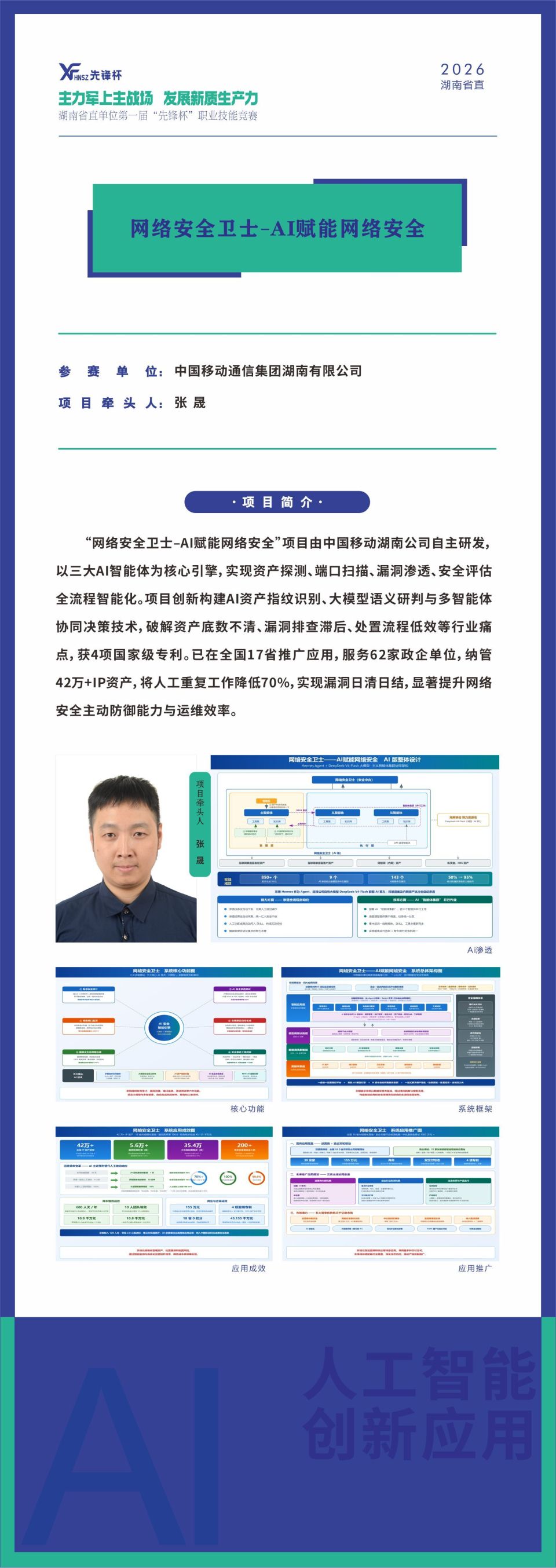 湖南省直首届“先锋杯”人工智能创新应用决赛即将开赛,15个入围项目亮点提前看
