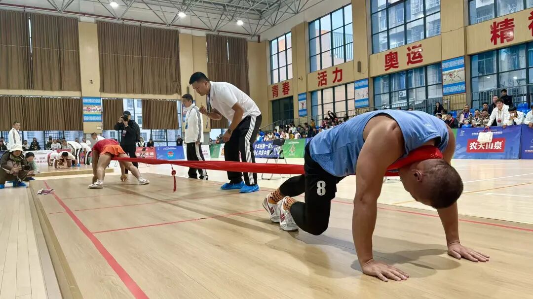 三湘石榴红·逐梦张家界⑪丨湖南省第十一届少数民族传统体育运动会押加项目开赛