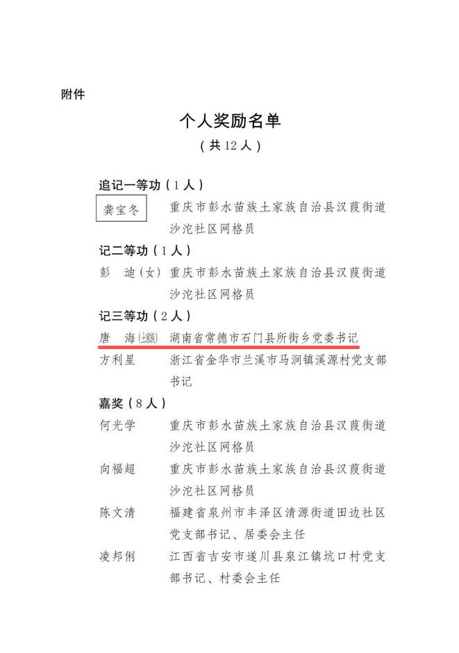 果断吹哨、组织转移,12人获应急管理部记功嘉奖
