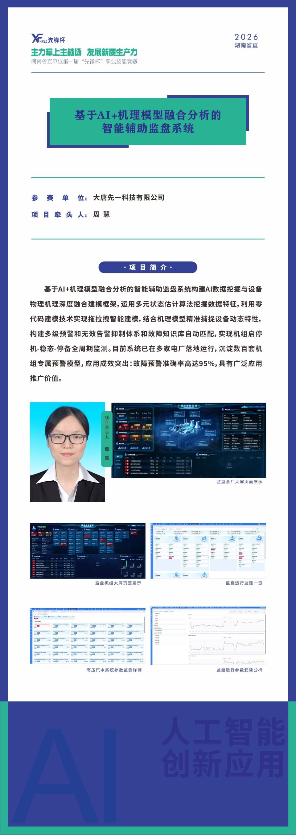 湖南省直首届“先锋杯”人工智能创新应用决赛即将开赛,15个入围项目亮点提前看
