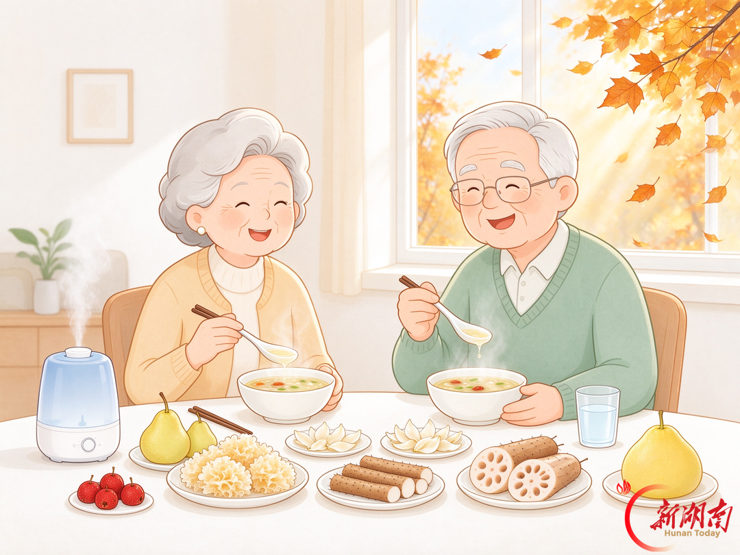 深秋养生怎么吃?老年人润燥护肺有讲究