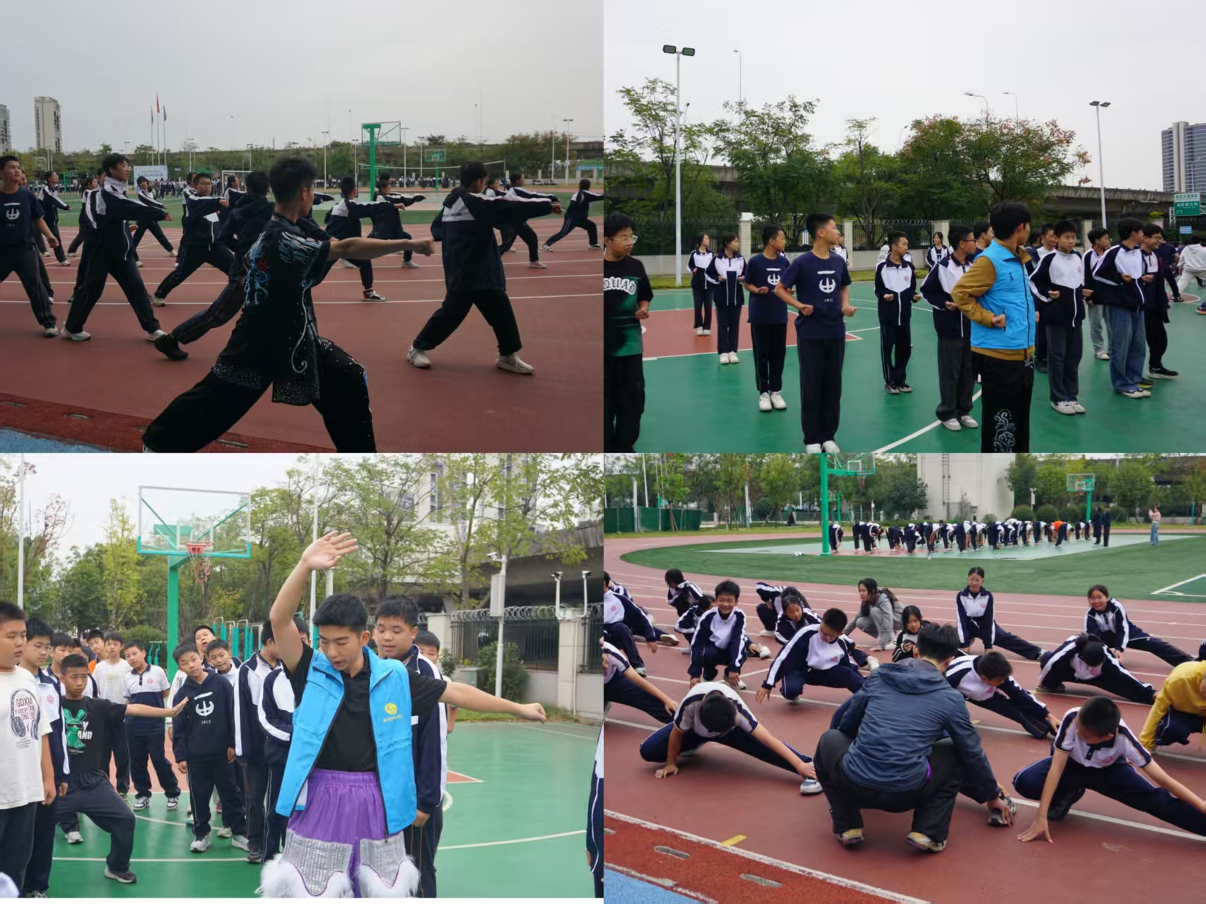 冠军志愿者进校园!民族传统体育点亮长沙市一中东山学校操场