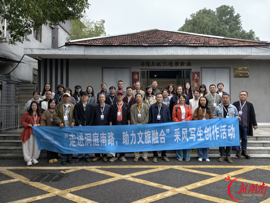 画家组团画岳阳,老城烟火有了艺术打开方式