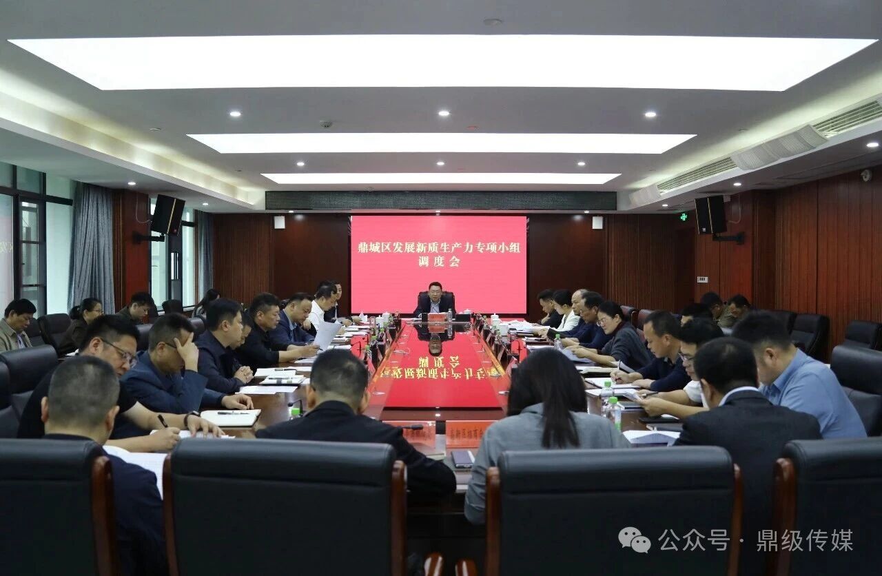 鼎城:陈远主持召开发展新质生产力专项小组调度会