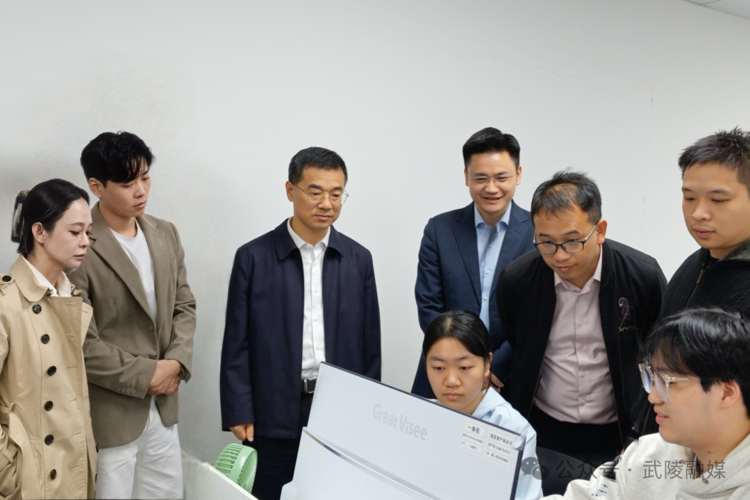湖州恩美谛人工智能科技有限公司、长沙帧数科技有限公司赴武陵考察座谈