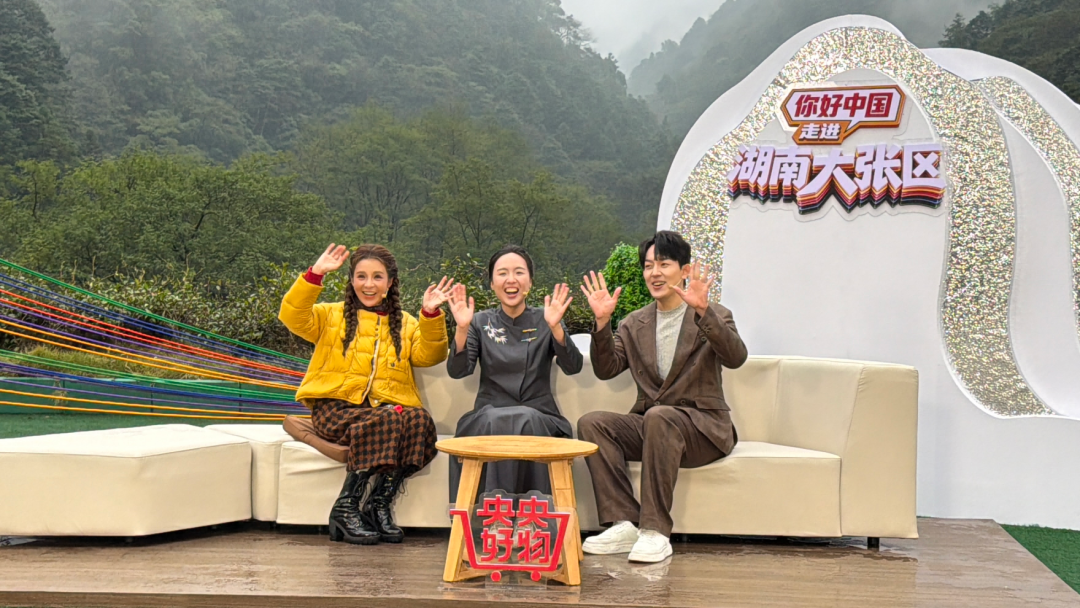 央视《你好中国!走进大张区》直播启动,五市州文旅齐聚张家界