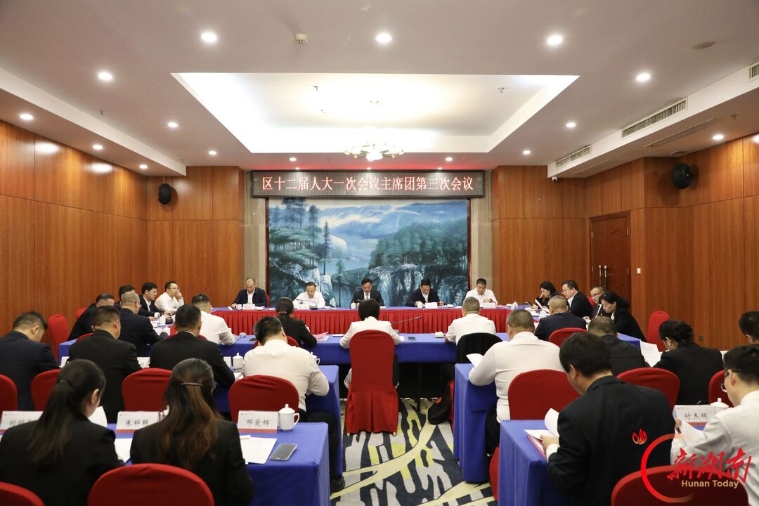娄星区十二届人大一次会议主席团举行第三次会议
