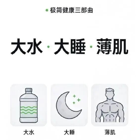 “喝大水、睡大觉、练薄肌”刷屏，中医这么解读网络养生三件套