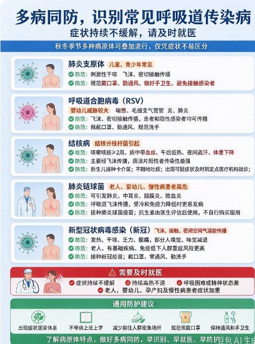 呼吸道传染病有奖答题活动丨③认识其他常见呼吸道传染病