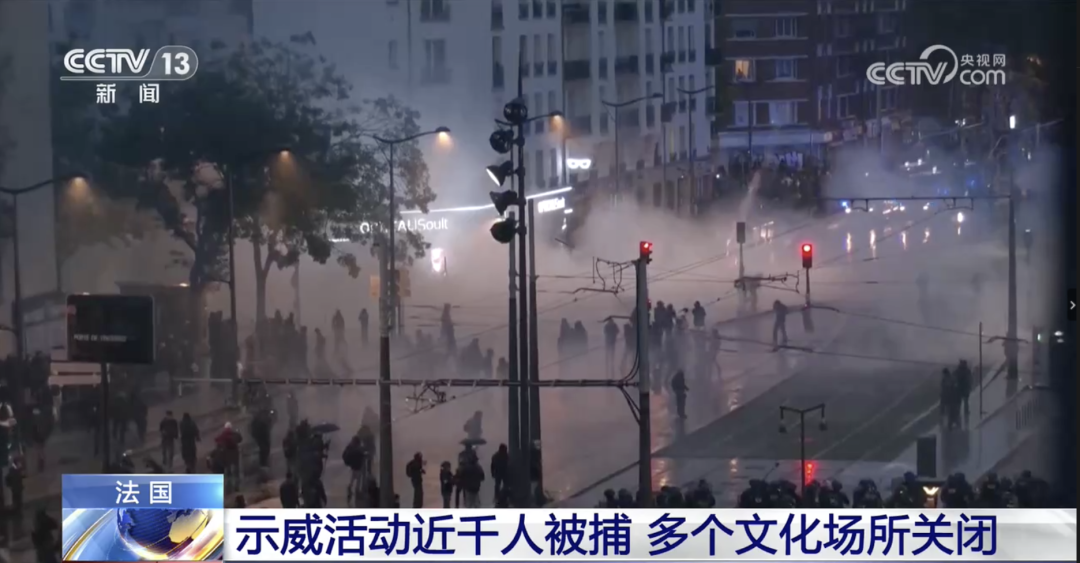 法国多地再次爆发冲突，约千人被捕