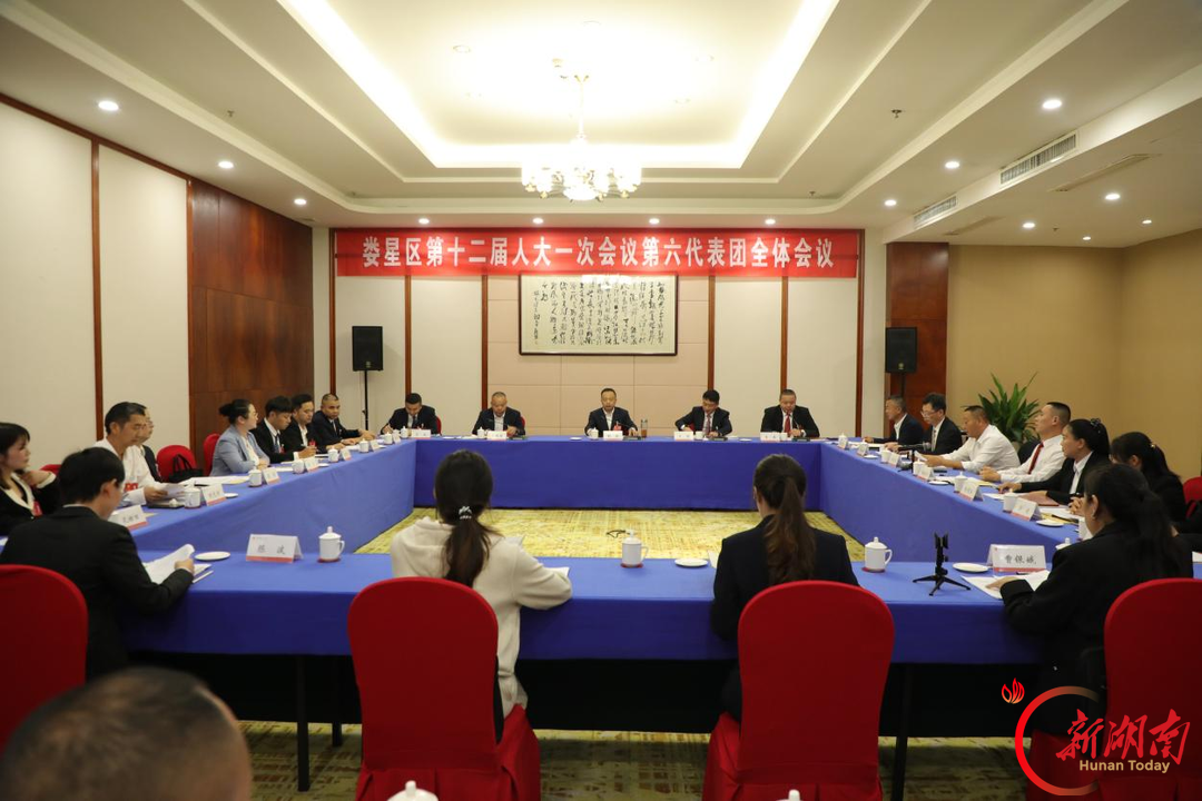 赖毅参加娄星区十二届人大一次会议代表团审议