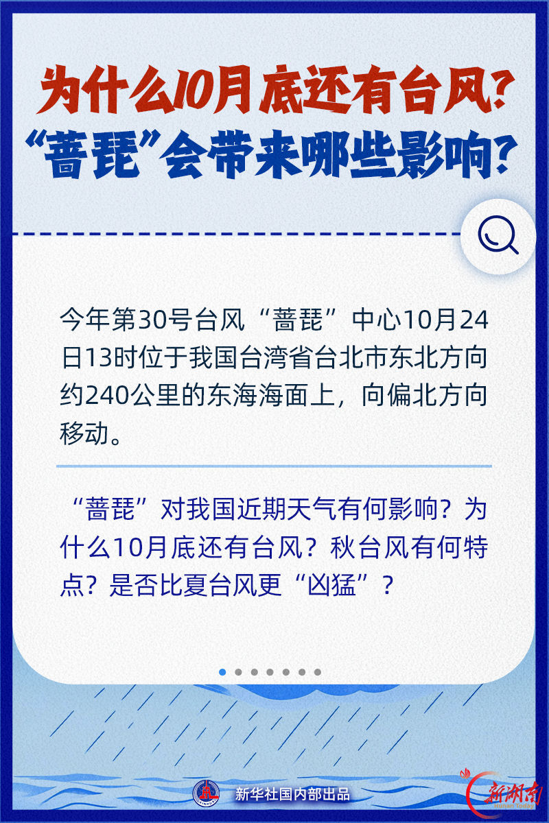 为什么10月底还有台风，“蔷琵”会带来哪些影响