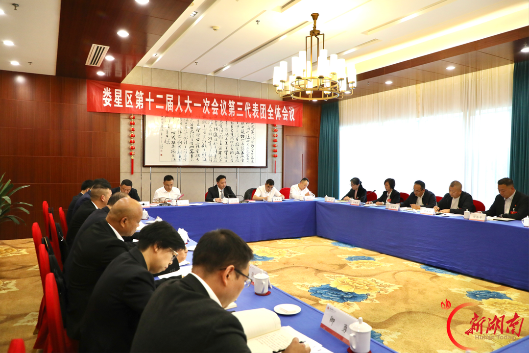 刘迟辉参加娄星区十二届人大一次会议代表团审议