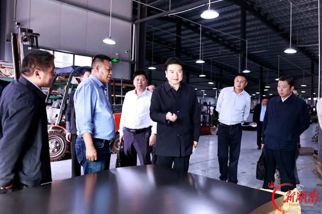 伍鹤群赴伏口镇调研奇力模具二期项目