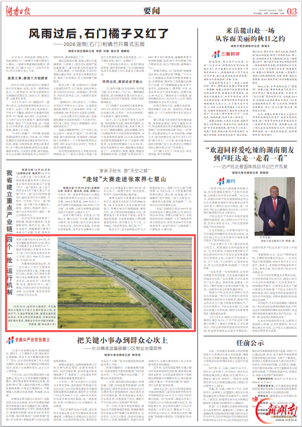 湖南日报图片新闻|大通湖区大道如带联通沃野