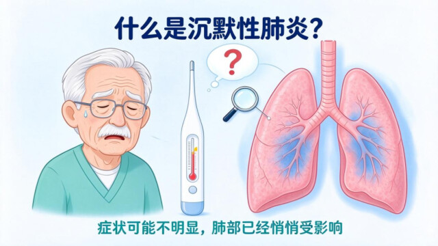 秋冬季节易感“沉默性肺炎”→老人不发烧不等于病情轻