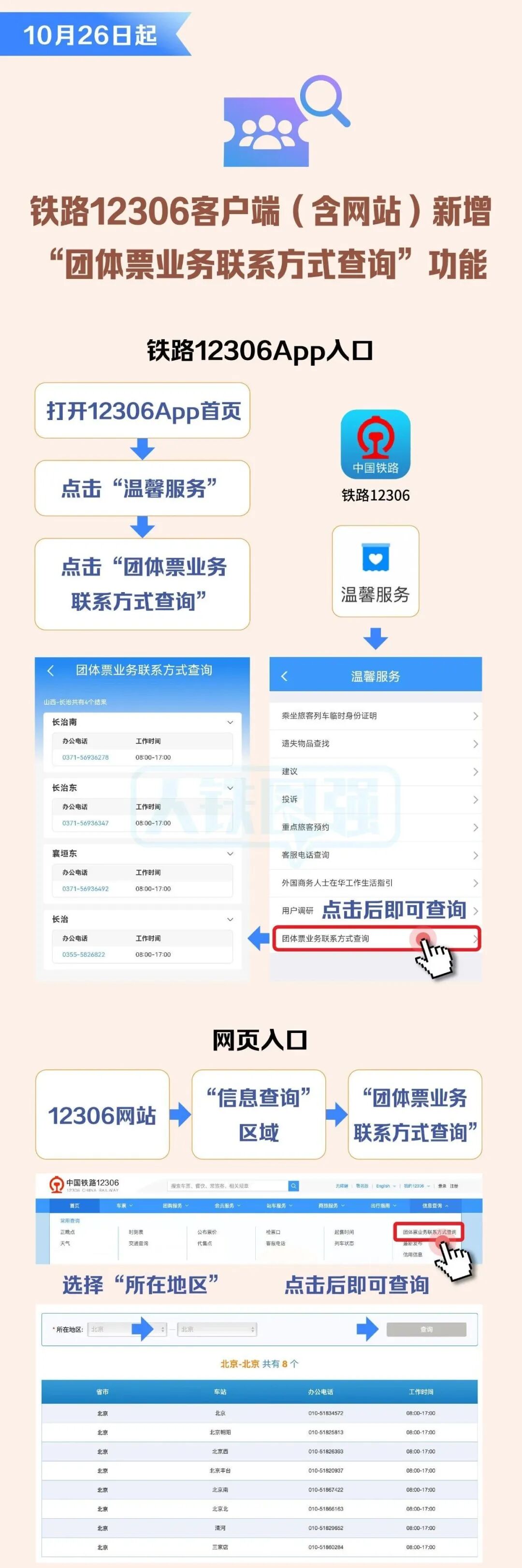 铁路12306上线新功能