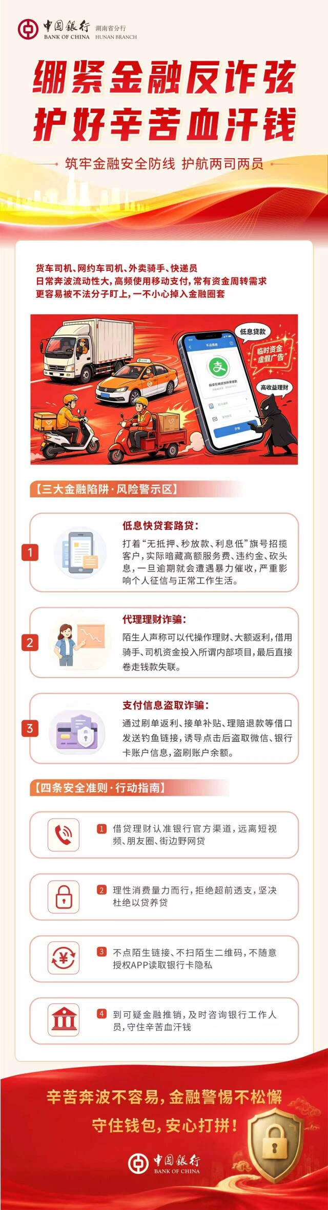 绷紧金融反诈弦 护好辛苦血汗钱
