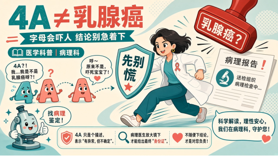 健康科普|乳腺 4A≠乳腺癌,病理科划重点