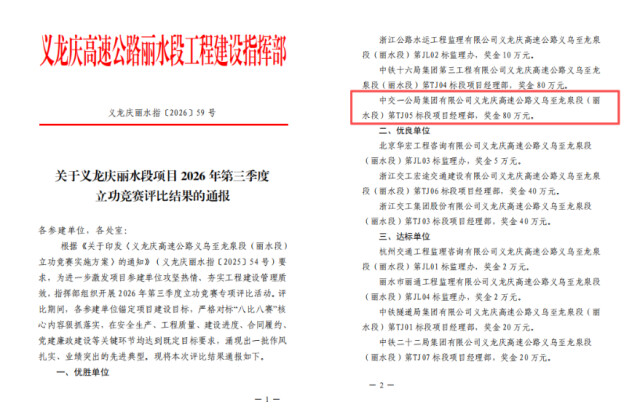 以实干筑标杆！中交中南局多个项目获业主表彰