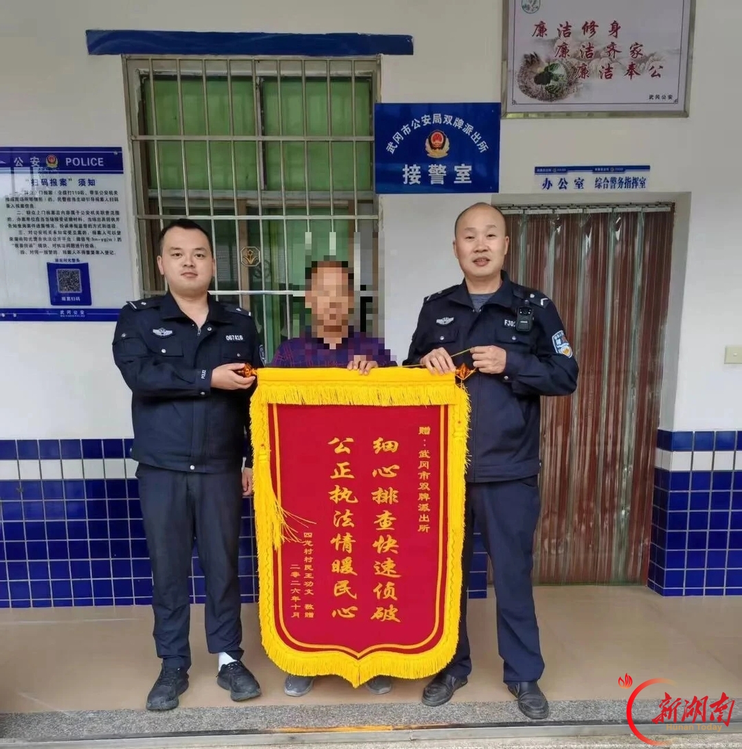 武冈:“顺手”盗门想装修?5小时“上门”送手铐