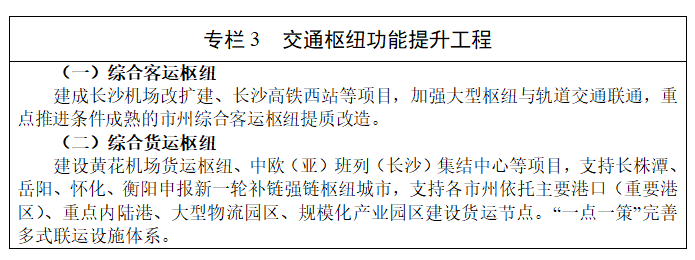 《湖南省现代化综合交通运输体系发展“十五五”规划》(全文)