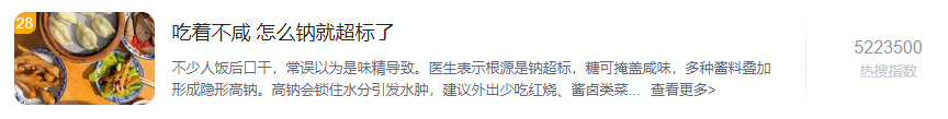 明明吃着不咸,钠却悄悄超标!这些“高盐刺客”就在你餐桌上
