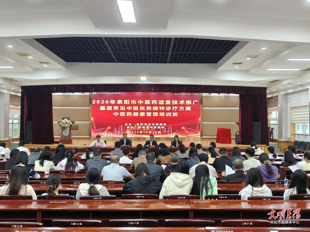 聚焦基层中医提质!耒阳这场专项培训干货满满