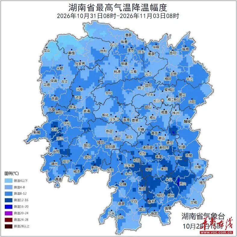 降温8~12℃!湖南发布强降温健康风险提示