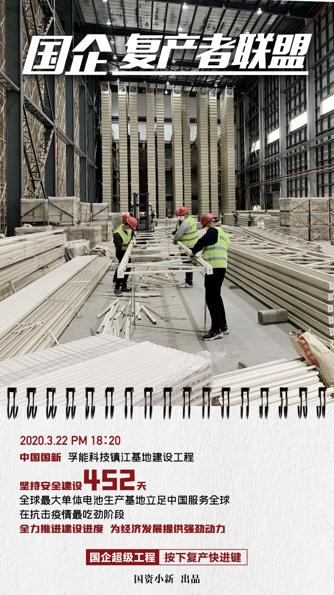 国企复产者联盟：超级工程按下快进键!