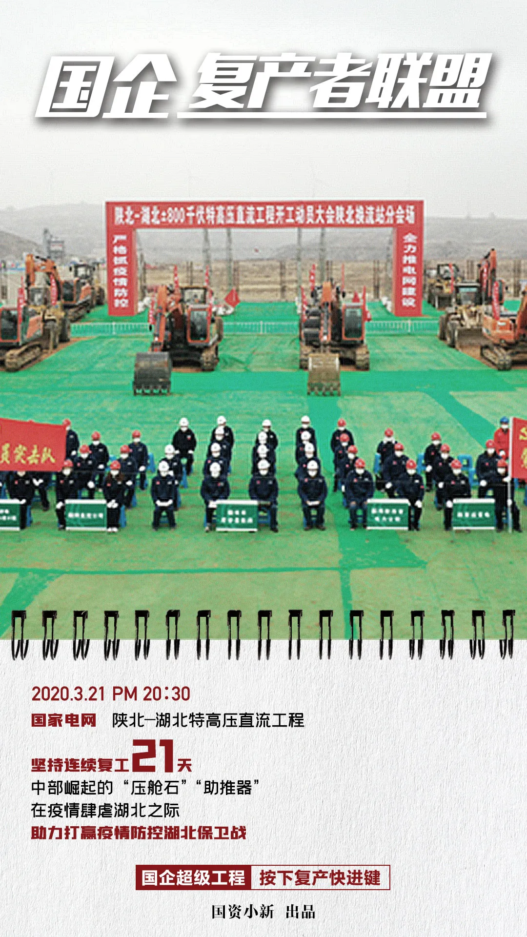 国企复产者联盟：超级工程按下快进键!