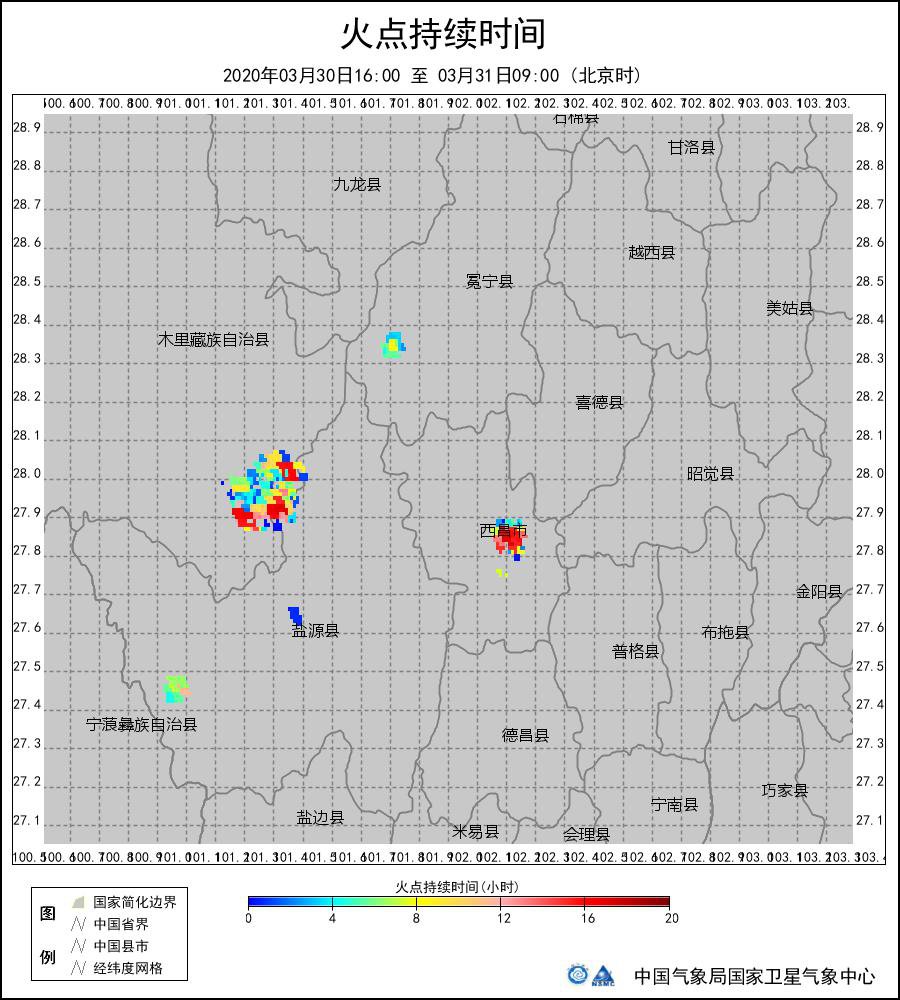 天空之眼解析四川林火：火场向北蔓延但影响面积逐渐缩小