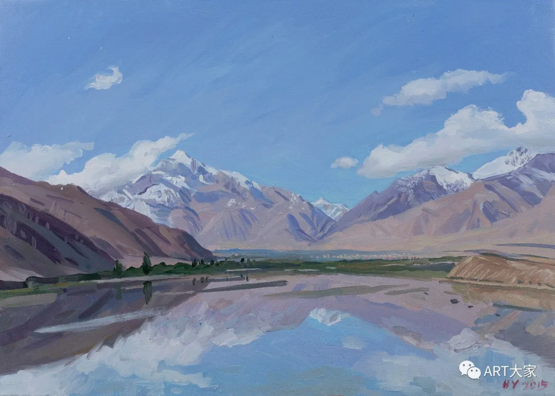 艺术人生丨贺羽的风景写生——越过山顶的风