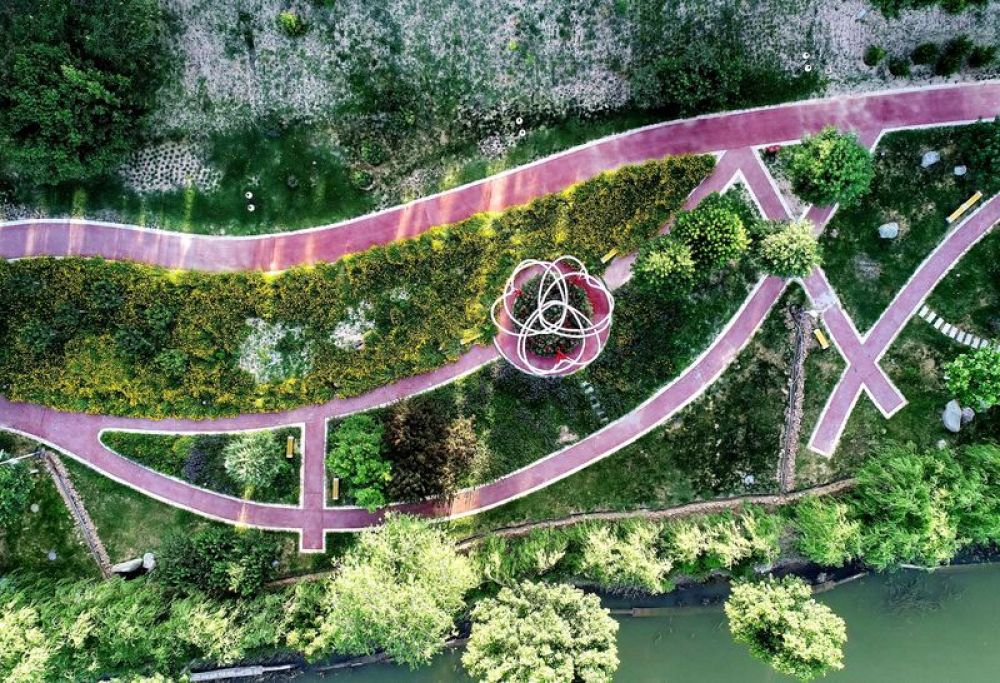 河北巨鹿：闲置河滩地变身生态游园