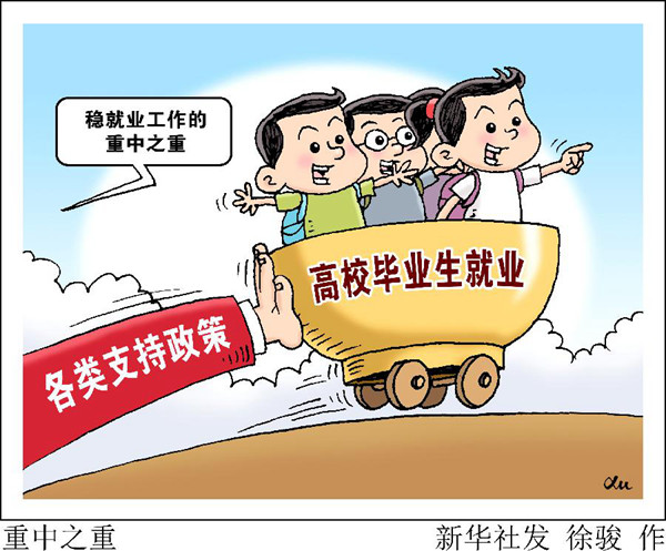 874万高校毕业生找工作进入冲刺阶段，促进就业政策进展如何？