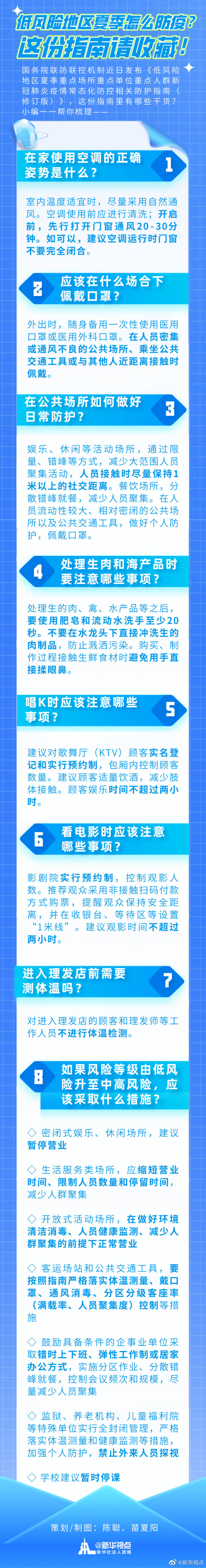 图解｜低风险地区夏季怎么防疫？这份指南请收藏！