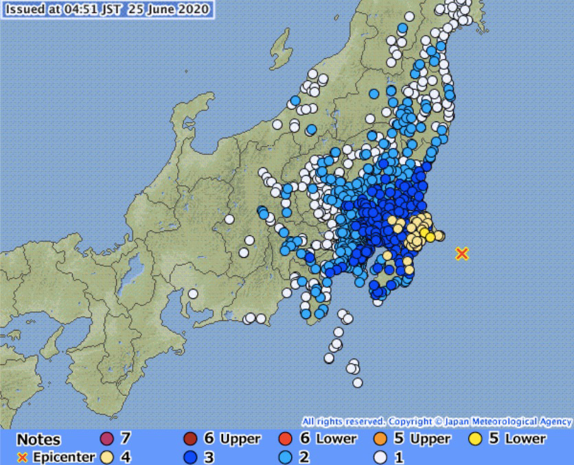 日本千叶县发生6.1级地震 系2011年东日本大地震余震