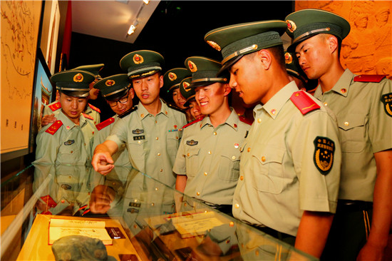 缅怀革命历史 追寻红色记忆——武警平凉支队组织开展“七一”主题党日活动