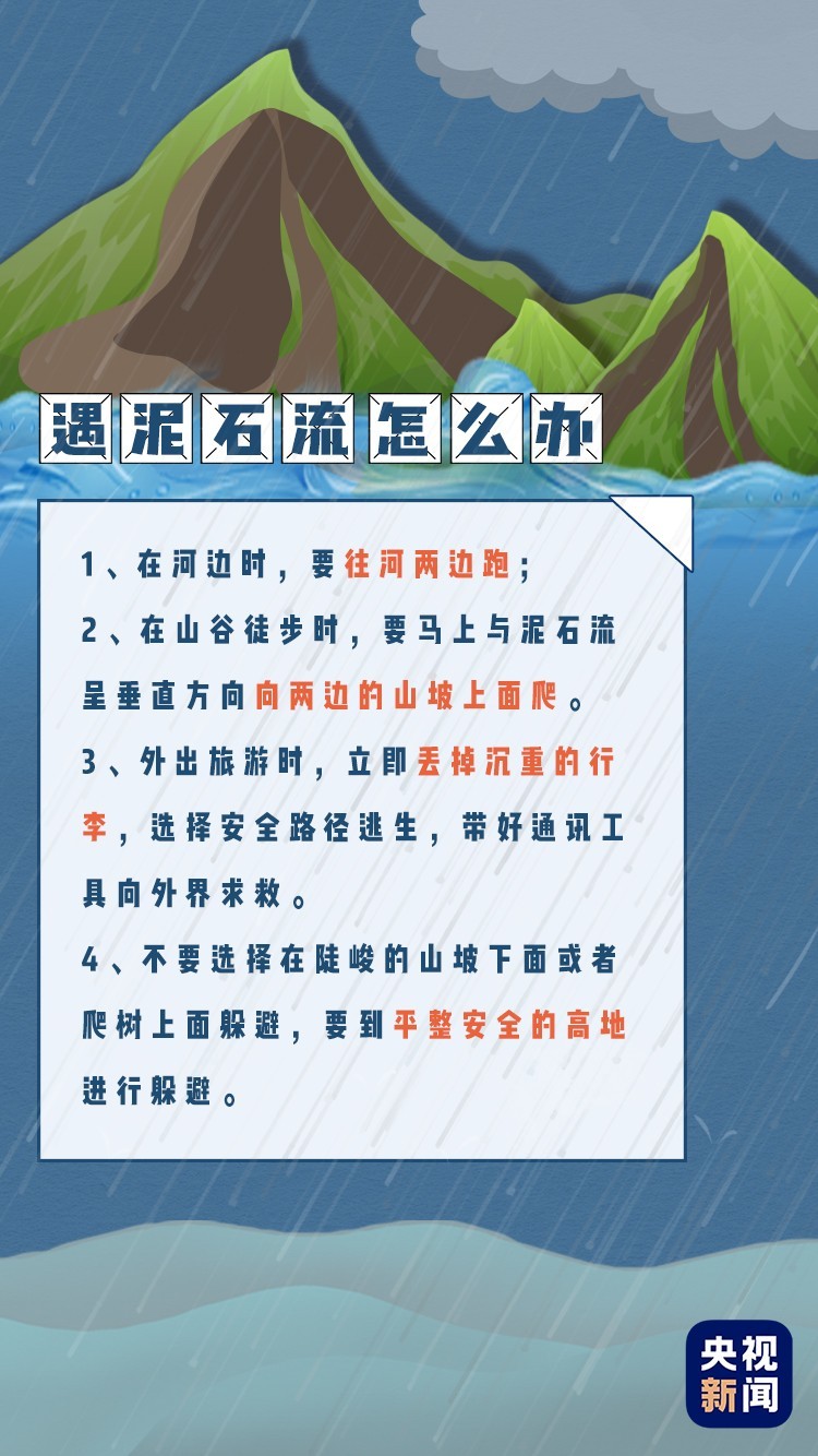 雨一直下……主汛期户外遇到暴雨该做些什么？《防汛安全指南》 请收好！