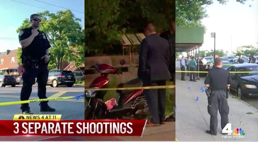 纽约街头发生3起连环枪击案，枪手驾车扫射致5伤